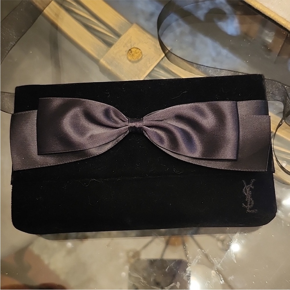 Yves Saint Laurent Black Crossbody Bag with Bow
